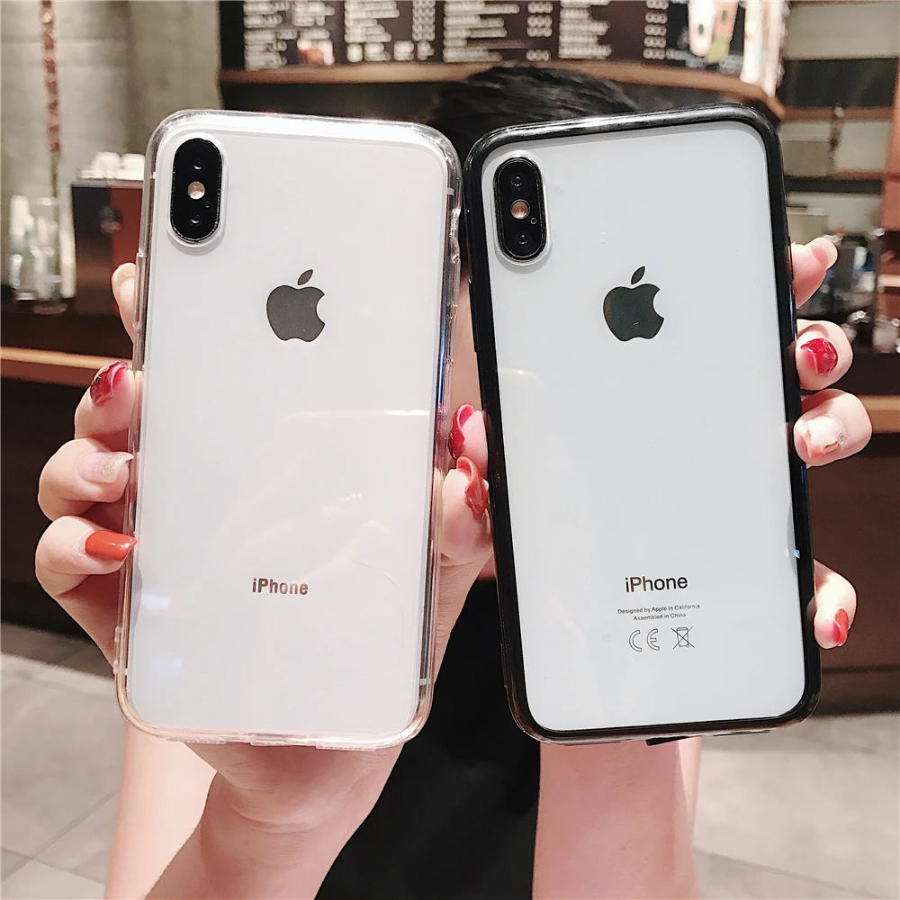 Акриловый силиконовый прозрачный отражающий чехол для Xiaomi Mi 9 SE 9t Pro |