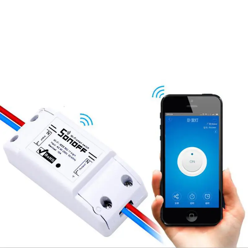 SONOFF Wifi Switch 4 Pack Беспроводное управление электроприборами в доме через IOS Iphone Android приложение DIY.