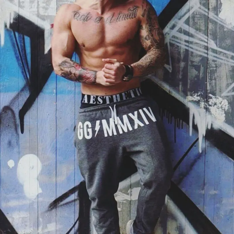 Мужские уличные строгие брюки мужская спортивная одежда обтягивающие