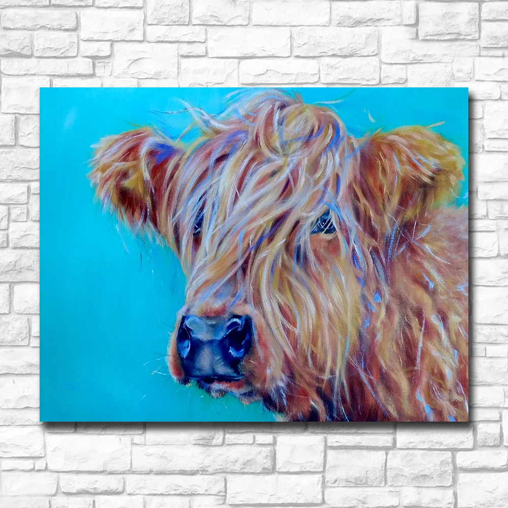 

Large Wall Art Blue Sky And Cattle Canvas Painting For Living Room Home Decoration Oil Painting On Canvas Wall Painting Unframed