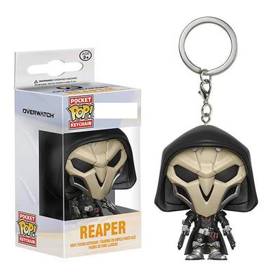 FUNKO POP брелок с героями Marvel официальный форки супер герой Халк Гоку Рик Добби аниме персонажи фигурка Коллекционная модель игрушки с коробкой - Цвет: REAPER