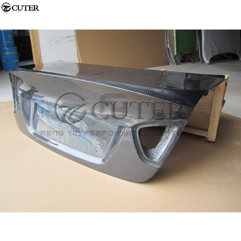 E90 3 серии 320i 325i 330i CSL Стиль углеродное волокно Задняя Крышка багажника капот