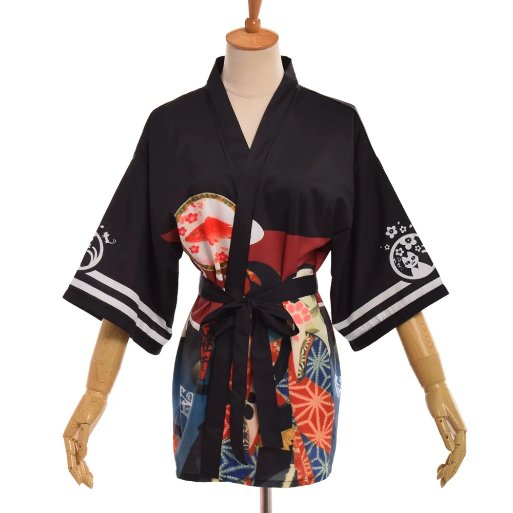 

Vintage Japanese Harajuku Casual Kimono Trench Coat Retro Cosplay Yukata Leisure Haori