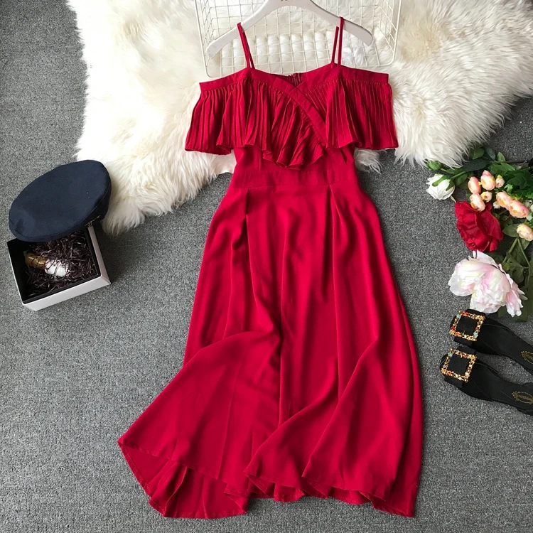 Женское летнее ТРАПЕЦИЕВИДНОЕ ПЛАТЬЕ с вырезом лодочкой и открытой спиной