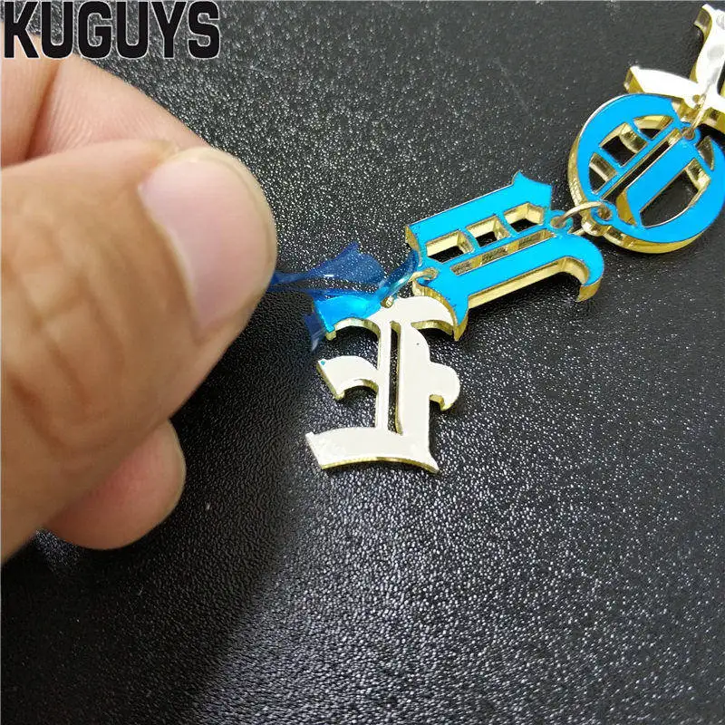 KUGUYS женские Золотые Зеркальные Акриловые Длинные серьги гвоздики 8 см подарок