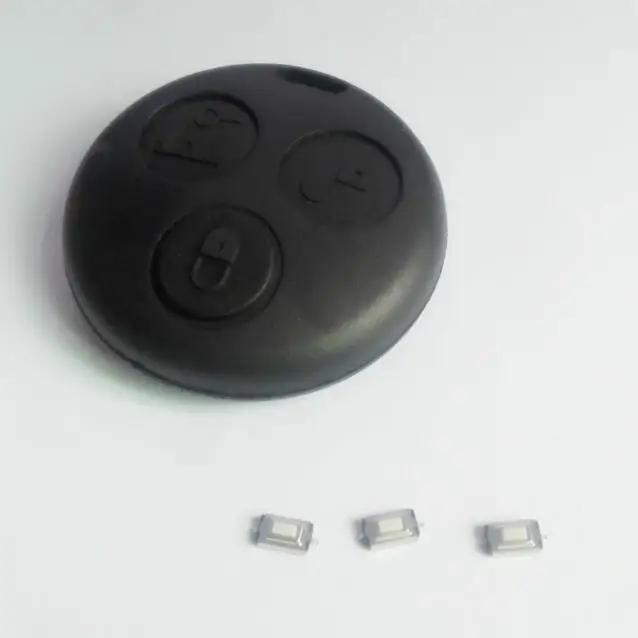 

2Pcs 3 Button Remote Key Shell Case Fob Replacement For Benz Smart Fortwo Key case Not electronic internal with switch button