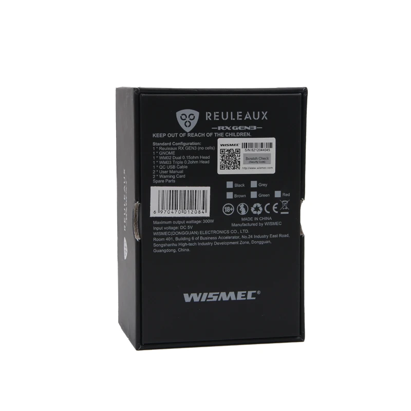 Оригинальная электронная сигарета Wismec Reuleaux RX GEN3 2 мл GNOME атомайзер RXGEN3 коробка мод