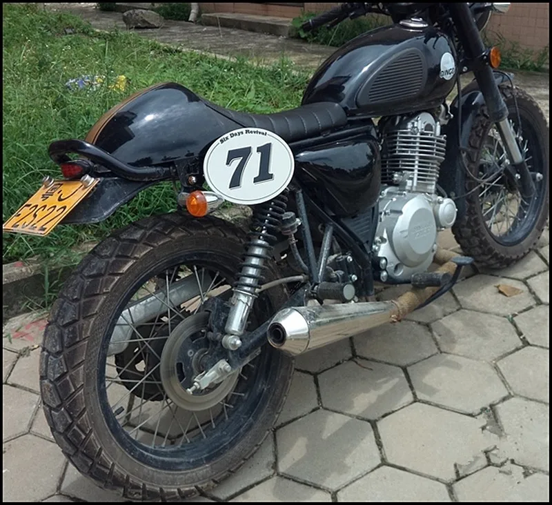 2 шт. табличка с номером для MOTO CAFE RACER Tracker Scrambler | Автомобили и мотоциклы