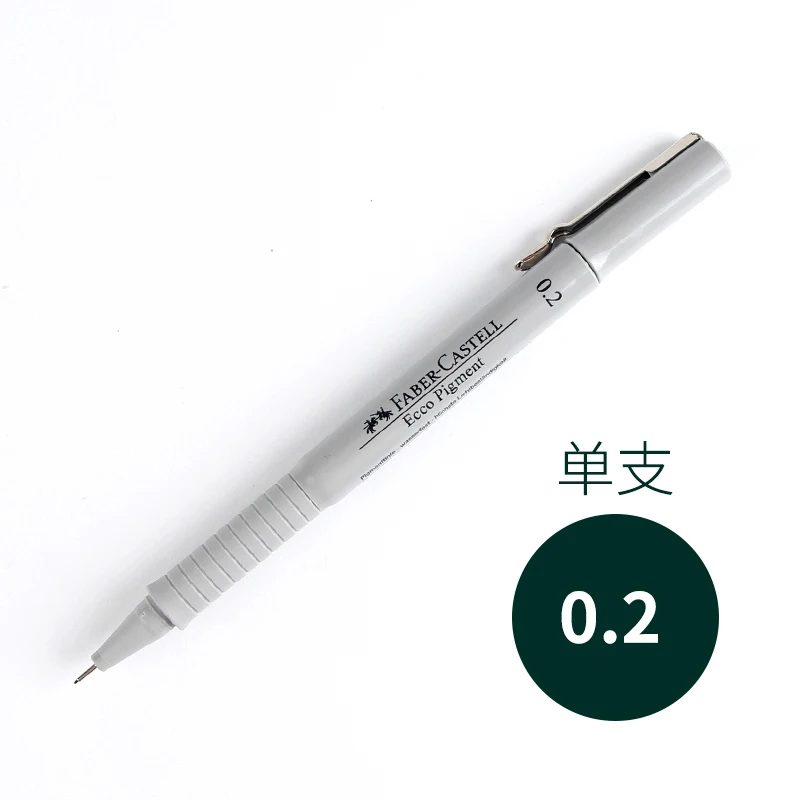 0.2mm Немецкая FABER-CASTELL пористая ручка 499 профессиональная ручка для рисования анимационный дизайн водонепроницаемый 1 шт - Цвет: 0.2mm