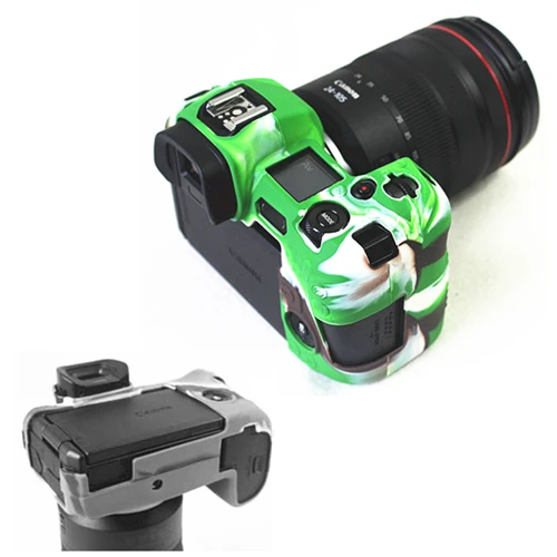 Normal Camouflage Лучшее качество резиновый силиконовый чехол защитная рамка для Canon EOS R camera Soft EOSR - Цвет: Normal Camouflage