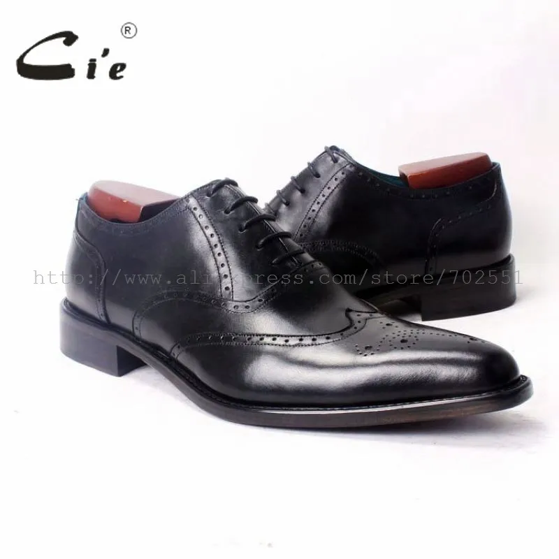 Cie остроконечные полные броги Wingtips оксфорды натуральная телячья кожа ручной работы кожаная мужская обувь на заказ дышащая OX346