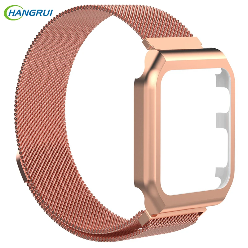 Hangrui ремешок для Apple Watch группа 42 мм 38 мм для applewatch 3 2 1 запястье Нержавеющая сталь браслет ссылка Миланского магнит