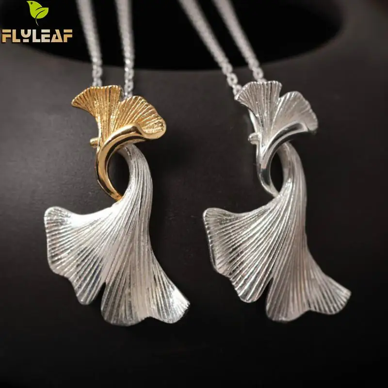 Flyleaf Hand Ginkgo колье с кулонами из листьев и для женщин высокое качество подарок леди