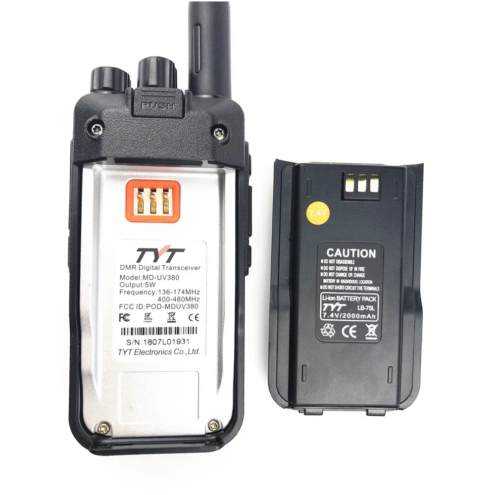 Цифровой DMR Dual band двухстороннее радио MD UV 380 с 1000 Каналы трансивер иди и болтай Walkie