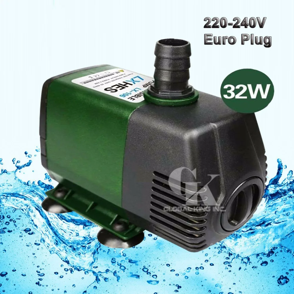 220В Погружной водяной Насос аквариумный Аквариум Powerhead Fountain Fall Hydroponic 2800л/ч 32 Вт|fish