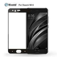 nicotd for xiaomi mi 6 glass tempered original for xiomi 6 m6 screen protector film full cover for xiomi mi6 tempered glass film