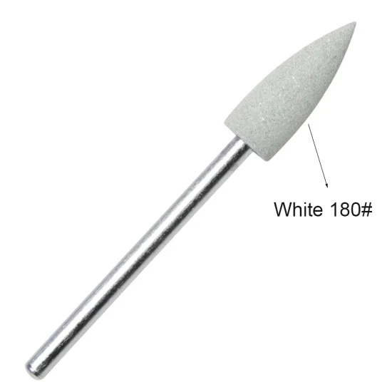 GJ01 White 1 шт., 7 цветов, полировщик, буферная дрель для ногтей, силиконовая, Cuspidal, электрические инструменты для дизайна ногтей, фреза для маникюра, CHGJ01-1 - Цвет: GJ01 White