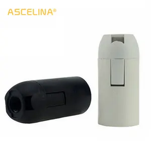 Основа для лампы ASCELINA, 2 шт.лот, E27E14, Черный винтажный держатель для лампы, светодиодное крепление, Цоколь для лампы, аксессуары для люстры, Цоколь для лампы