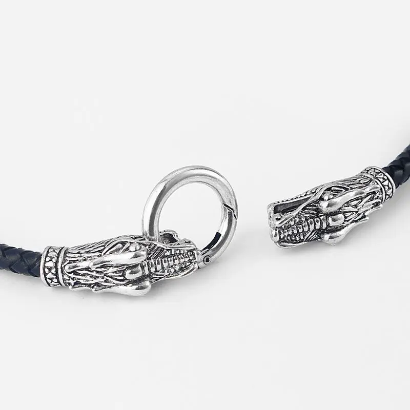 Ожерелье чокер из натуральной кожи с драконом 13 17 дюймов|leather choker|choker necklaceleather choker