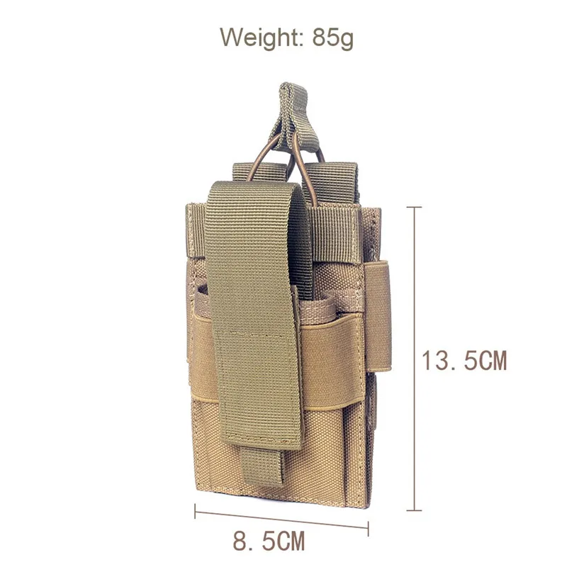 Тактический чехол для телефона Molle, портативная рация, power Bank, нейлон, EDC, военная сумка, универсальная кобура, пояс, жилет, Охотничьи аксессуары