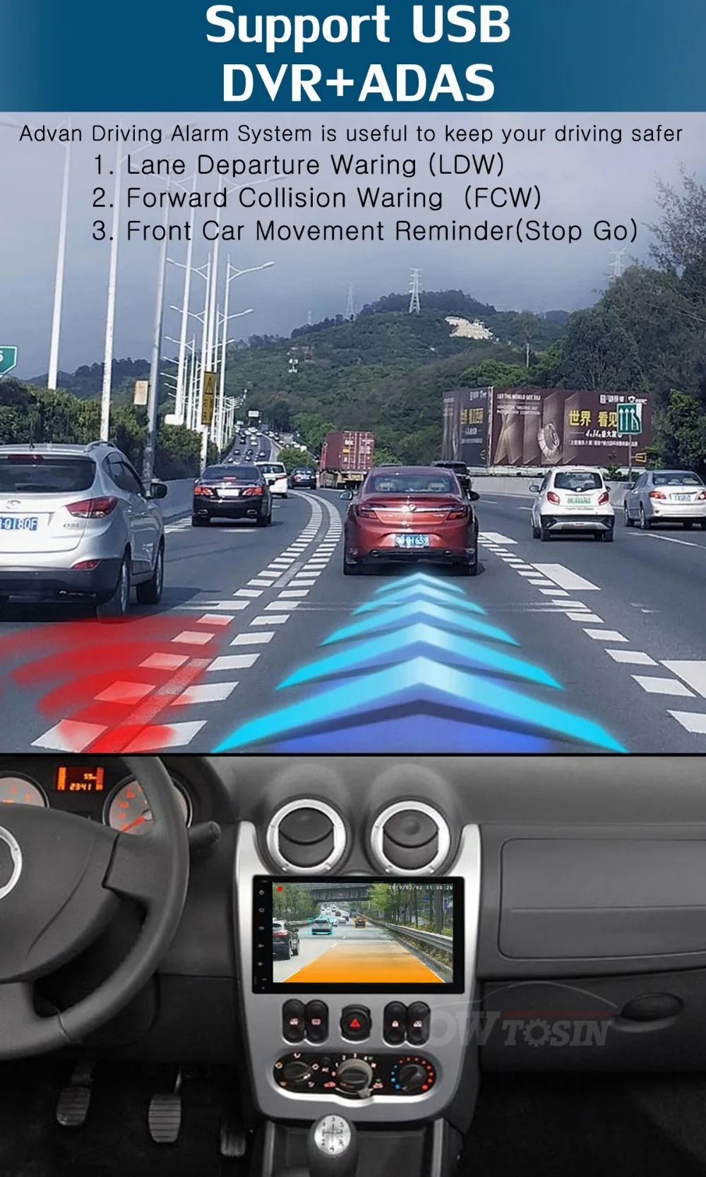" Восьмиядерный Android 9,0 4G+ 64G Автомобильный dvd-плеер для Renault Logan Sandero Duster DACIA Logan Sandero автомобильный Радио gps Navi Parrot BT
