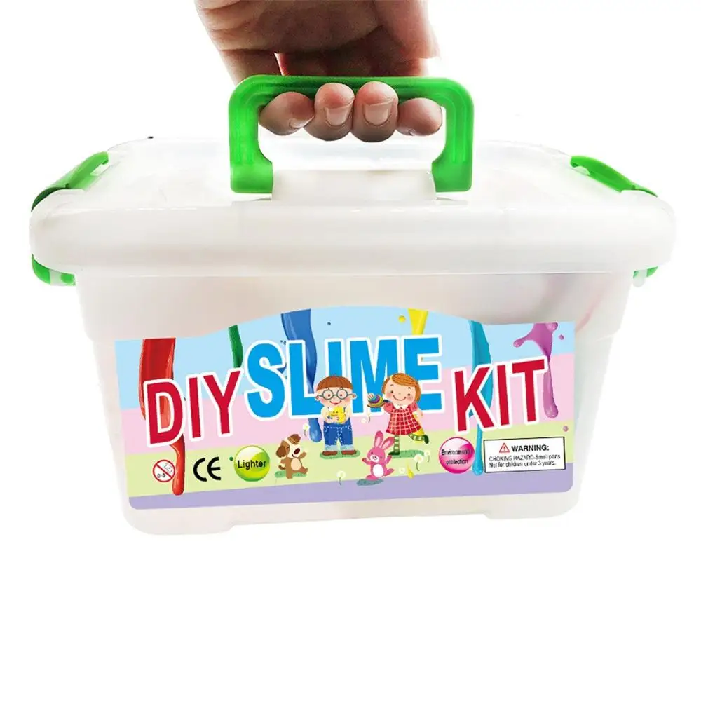 As picture 70 шт. DIY Slime набор поставки прозрачный кристалл Slime Набор для изготовления Slime пенопластовые бусины с блестками фруктовые ломтики и бусины в комплекте - Цвет: As picture