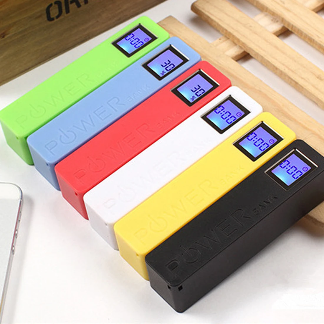 Centechia для 2600mAh USB LCD банк питания чехол 18650 зарядное устройство коробка комплект 6