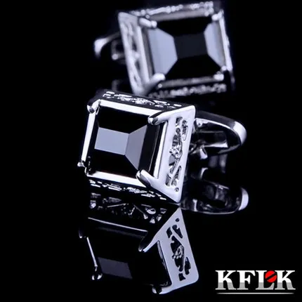 Мужские Запонки KFLK черные запонки на кнопках высокое качество 2020|brand cufflinks for