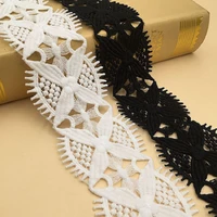 1 yard whiteblack lace fabric webbing decoration lovely gift packing polyester material