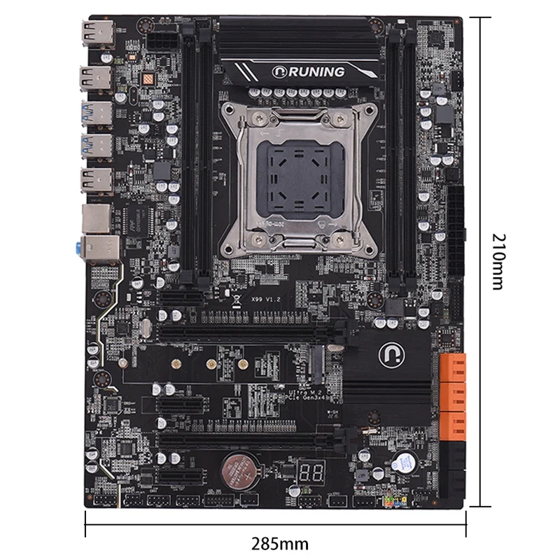 X99 Lga2011 3 материнская плата для Intel I7 E5 V3/E5 V4 4 канальный Ddr4 64G Ram Nvme Ssd M.2 Sata3.0 Usb3.0
