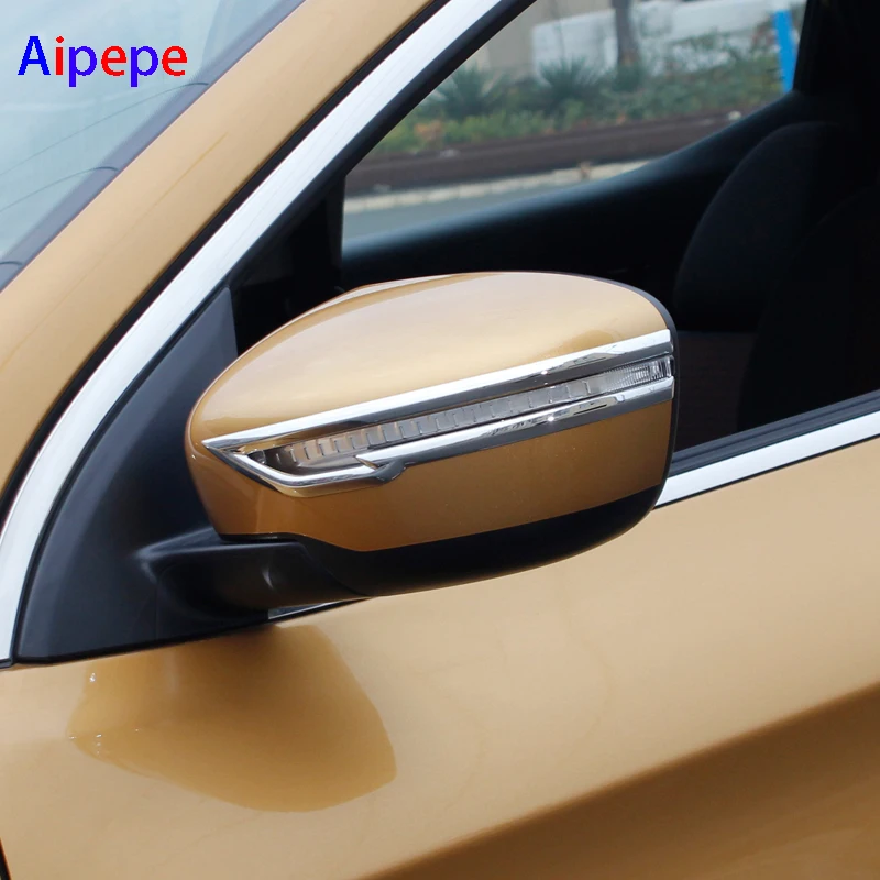 Аксессуары для NISSAN QASHQAI J11 2016 2019 хромированная накладка на дверное зеркало