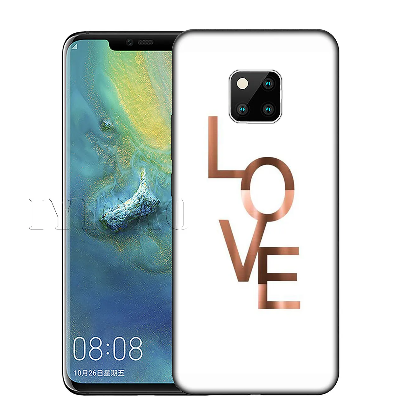 IYICAO Любовь Сердце ананас Золотая Роза силиконовый мягкий чехол для huawei Nova 3 3i 2i mate
