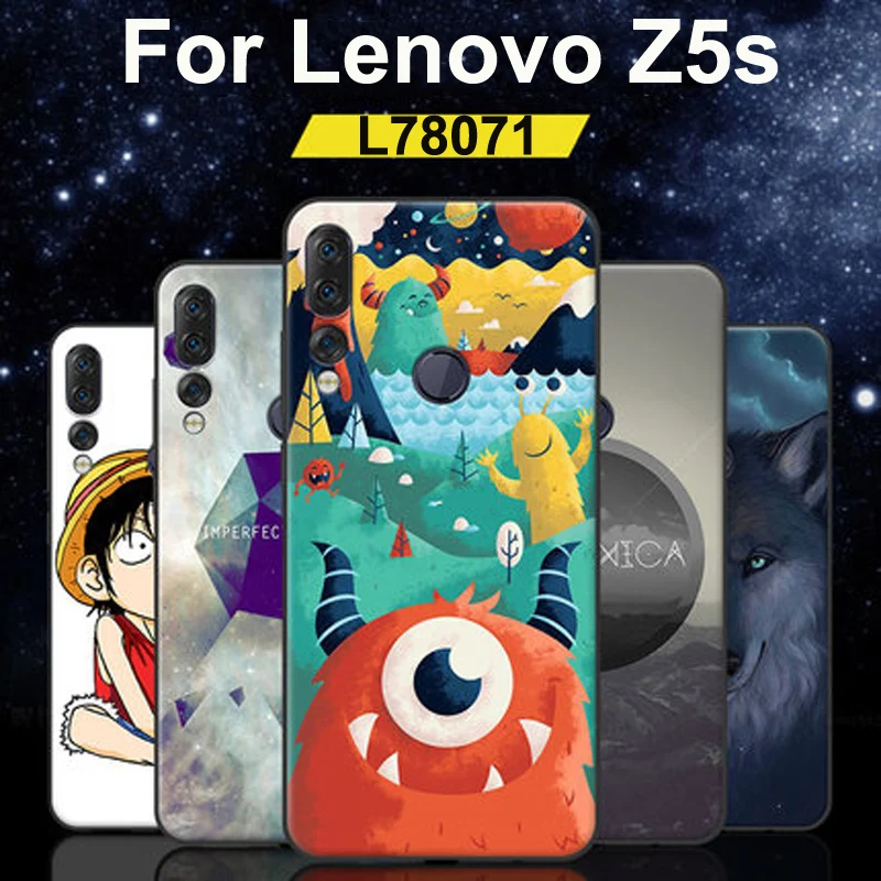 Чехол 6 3 дюйма для Lenovo Z5s L78071 мягкие силиконовые чехлы из ТПУ с мультяшным