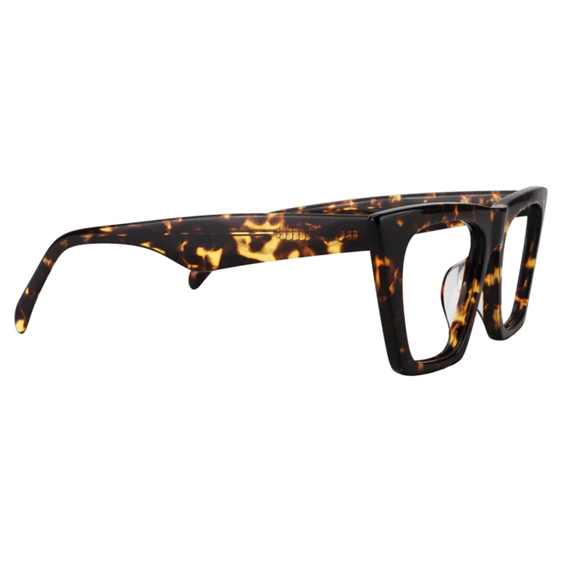 Zeelool Stylish Acetate Cat Eye Glasses Frame for Women with Non-prescription Clear Lens Cecile FP0662