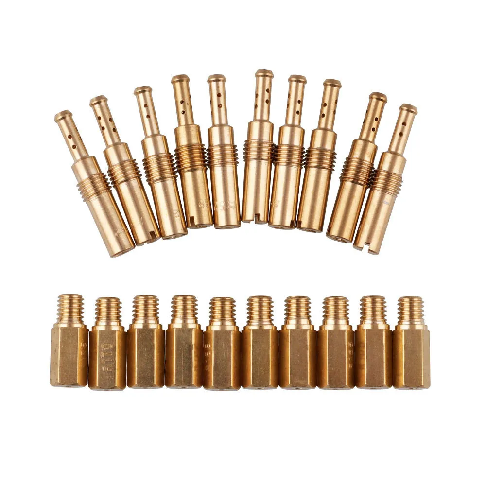 10 шт. карбюратор основной струйный набор медленная/пилотная струя и основная для