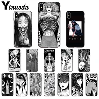 yinuoda japanese horror comic tomie silicone soft tpu phone case for iphone 13 8 7 6 6s plus 5 5s se xr x xs max coque shell