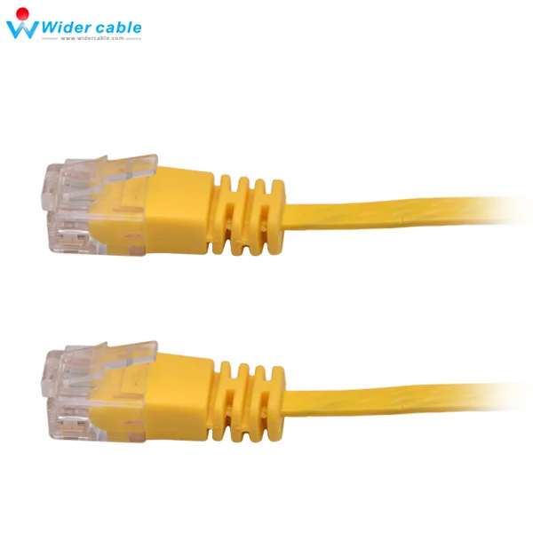 Плоский Ethernet Кабель 1 м RJ45 Cat6 витая пара сетевой LAN Соединительный свинцовый