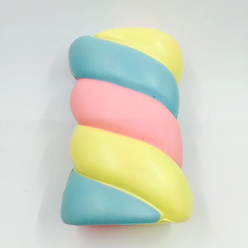 Мягкий 1 предмет kawaii squishy jumbo rainbow хлопковые конфетные конфеты медленно