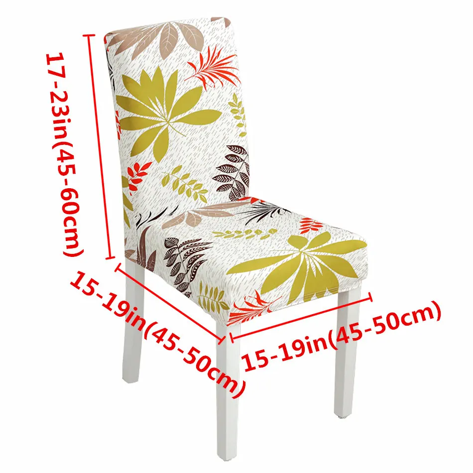 Pattern Print Elastic Detachable Chair Cover Kitchen Table Set Modern Sofa Wedding Restaurant Hotel Anti-dirty | Дом и сад
