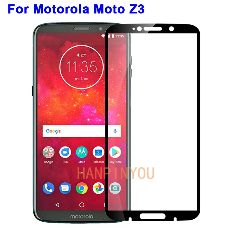 Для Motorola Moto Z3/Z3 Play 6 0 &quotПолное покрытие закаленное стекло 9H 2.5D Премиум Защитная