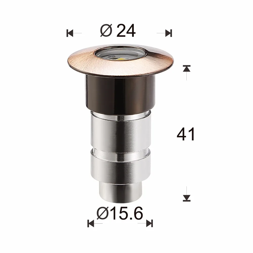 QACA France Bronze coloured Outdoor Light Wall Kitchen Decoration Inground Lighting Warm White Fence Led Lamp 30pcs/set F102X 30|inground