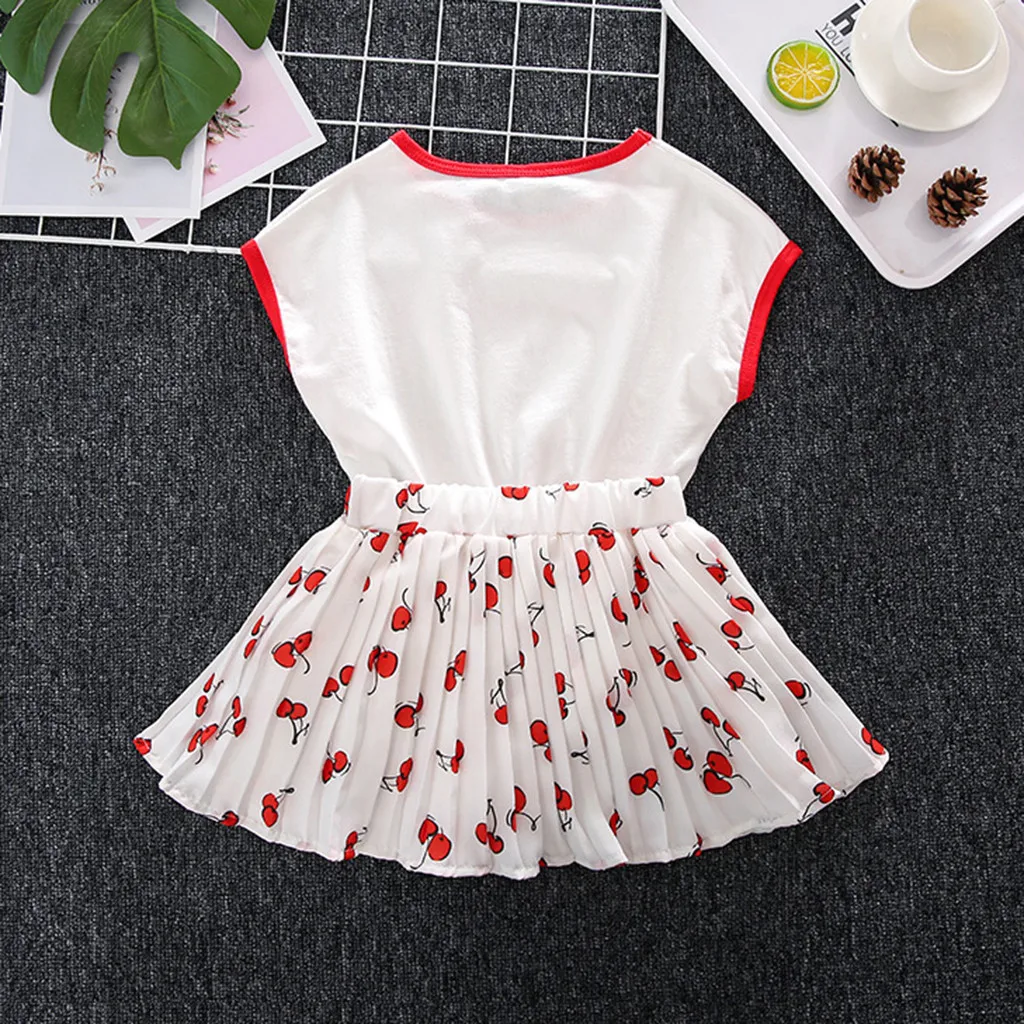 Комплект детской одежды для девочек хлопковый комплект маленьких летняя