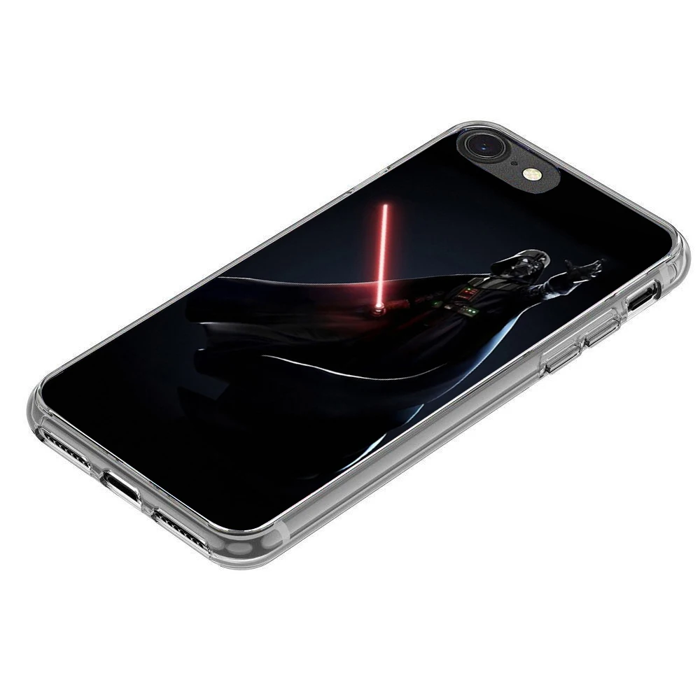 Для iPhone X 8 7 плюс 6 S 5 5S SE Мягкие силиконовые ТПУ Защитная Звездные войны световой