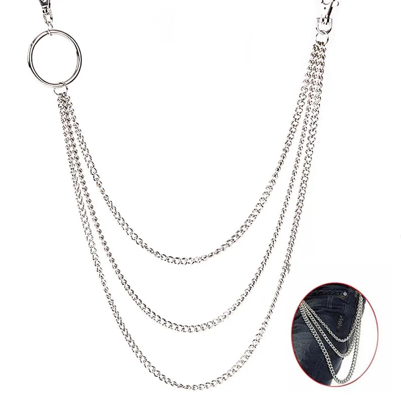 3 слоя модные сапоги в панковском стиле хип-хоп имиджевый бренд пояс-цепочка на