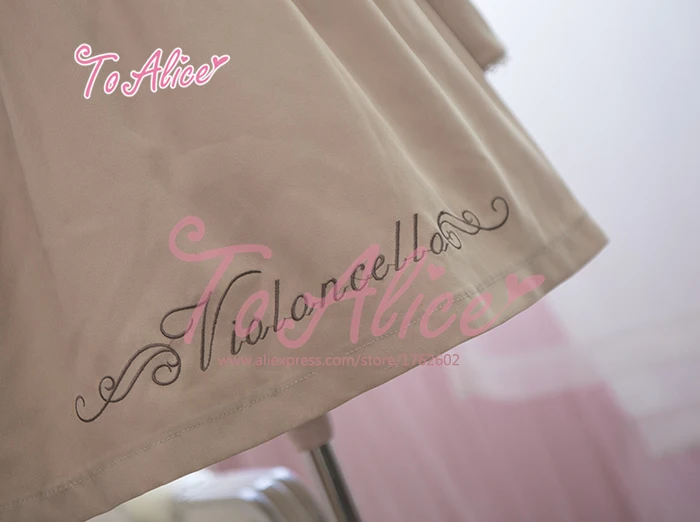 2016 г. Весна Милая Одежда для девочек в винтажном стиле скрипки с вышивкой и