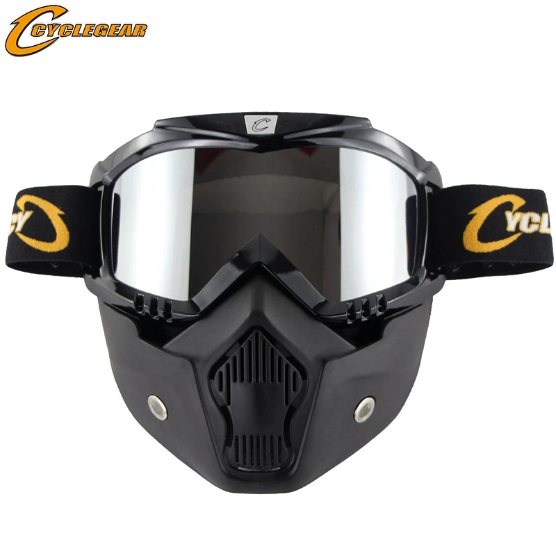 Cyclegear шлем с открытым лицом мотоциклетная маска очки для мотокросса гоночные Gafas