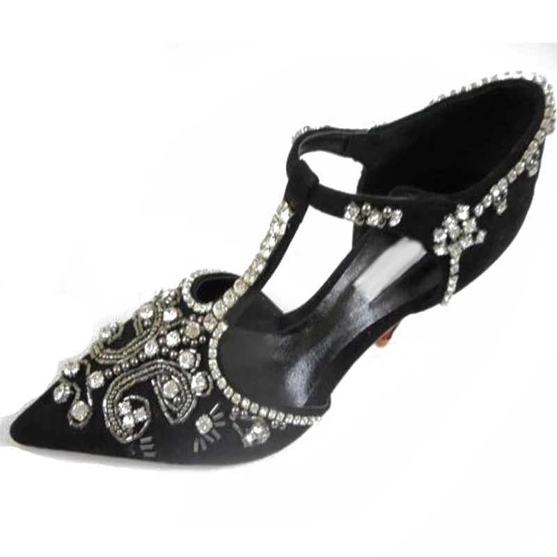 Летние женские сандалии на очень высоком каблуке с острым носком и пряжкой разы