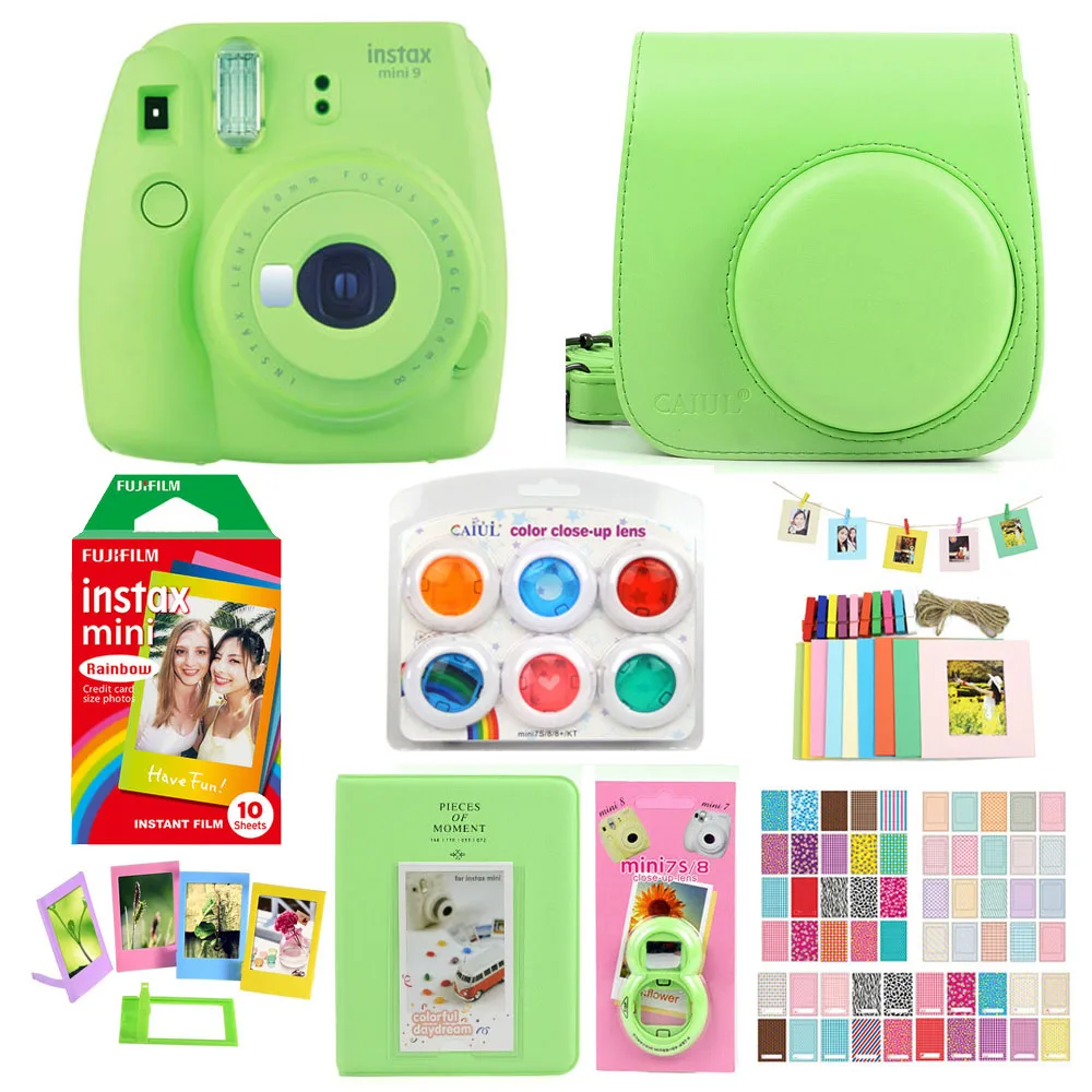 Fujifilm Instax Mini 9 мгновенная печать камеры с пленкой фото бумага камера защитный