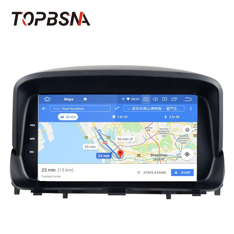 Мультимедийный плеер TOPBSNA DVD на Android 10 с GPS Wi Fi разъемами USB и RDS для OPEL MOKKA типоразмер