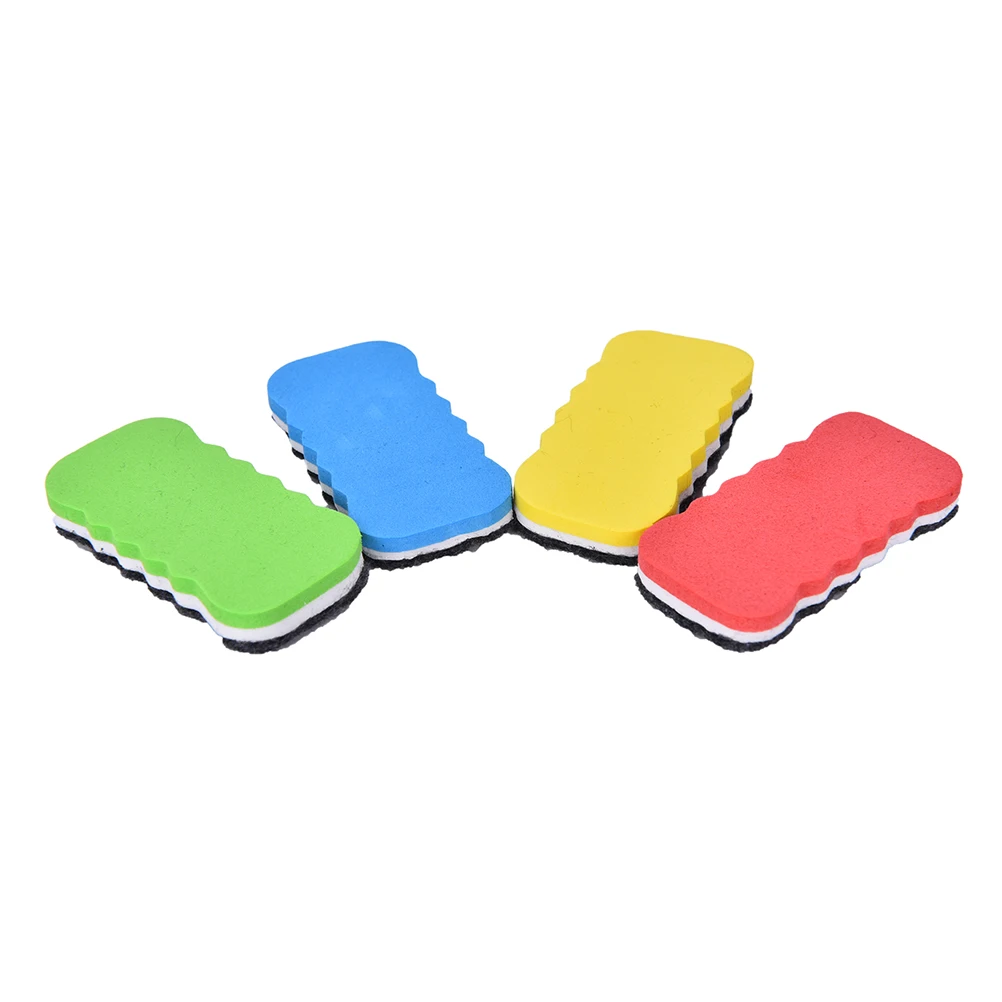

Peerless 4PCS 1 Board Dry Whiteboard Blackboard CleanerMarker Pen Eraser for Office School Stationery Supplies Color Randomly